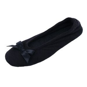 CTM Women's Terry Ballerina Slipper House Shoe